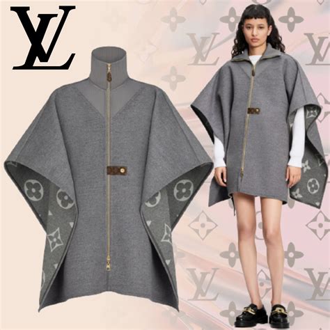 louis vuitton cape dress|Louis Vuitton poncho cape.